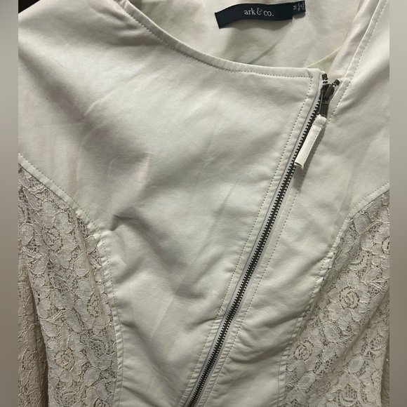 White leather jacket size M - Picture 3 of 4